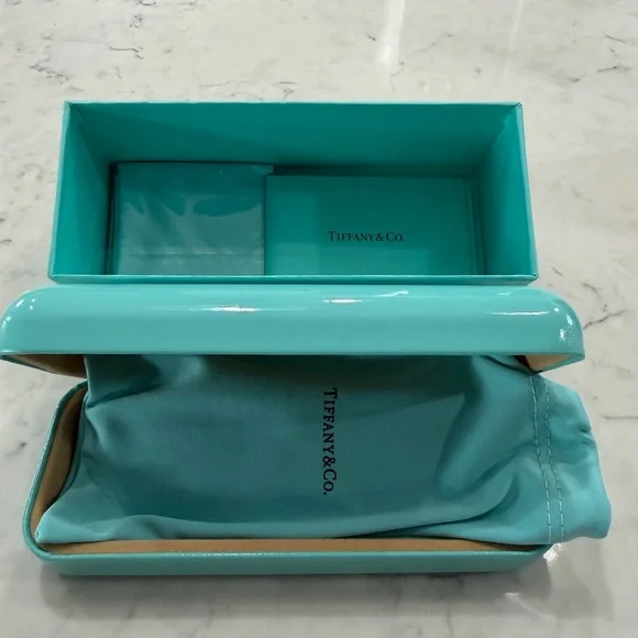 Tiffany & Co. Black, Tiffany Blue & Silver Eyeglasses-NEW! - Picture 6 of 9